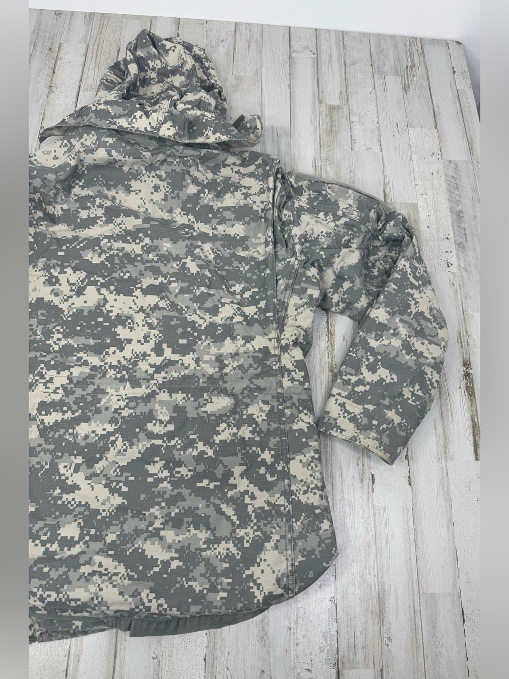 USGI ACU Camouflage M65 Field Jacket Cold Weather Coat Medium Long - Picture 12 of 14